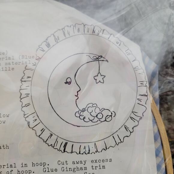 Vintage Nursery Wall Decor DIY Moon Star - Picture 3 of 5